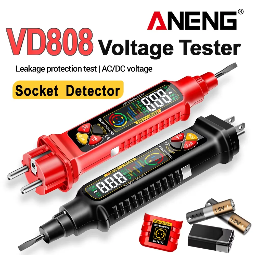 Circuit Breaker Finder - ANENG VD808 Digital Outlet Socket Tester
