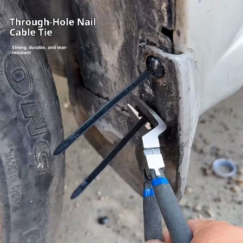 Cable Staple Clip - Nylon Cable Tie Buckle, Universal Self-locking