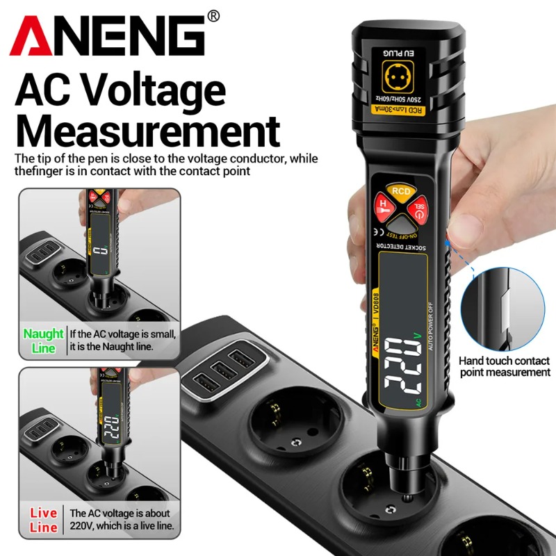 Circuit Breaker Finder - ANENG VD808 Socket Phase Meter Leakage
