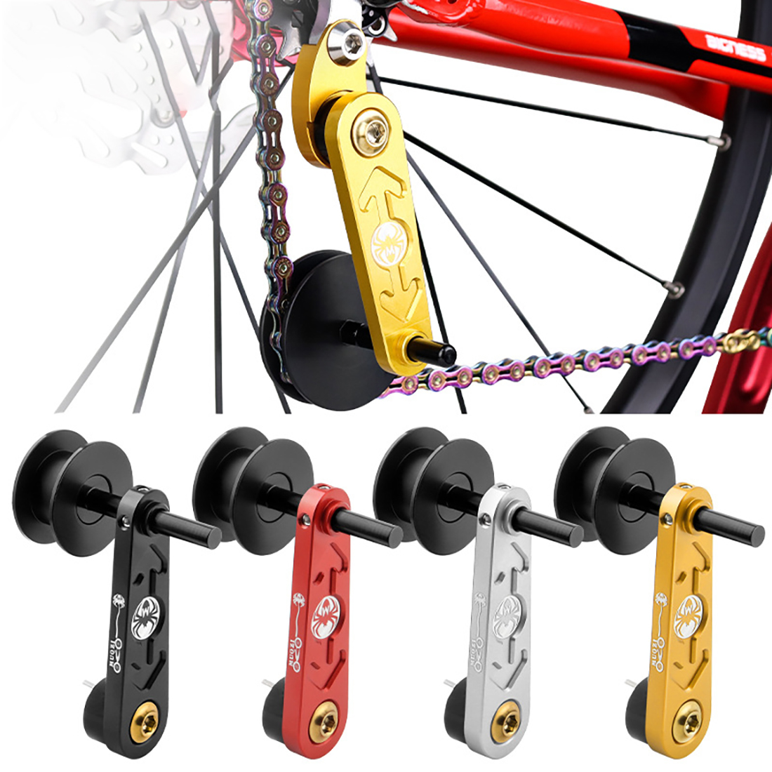 Home Improvements - 1PC Single-speed Folding Bike Chain Tensioner