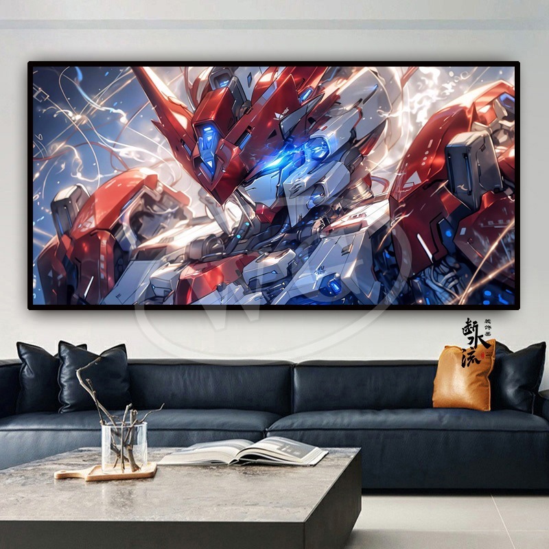 Home Improvement Furniture - Gundam Hanging Paintings Attack Free Unicorn