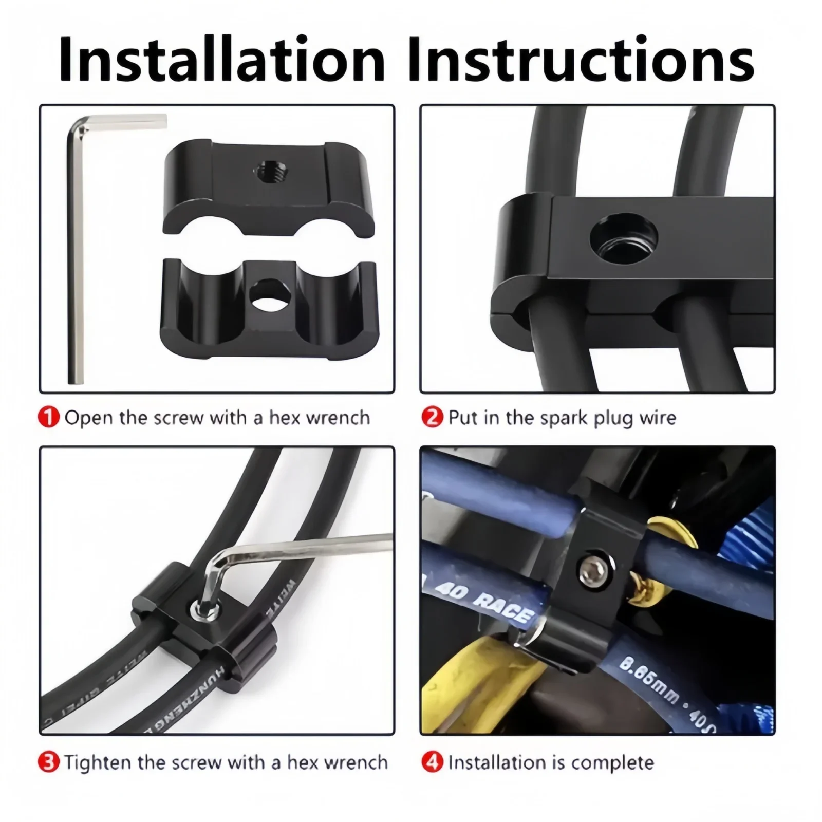 Car Spark Plug Electrical Wire - Cable Staple Clip recension och pris