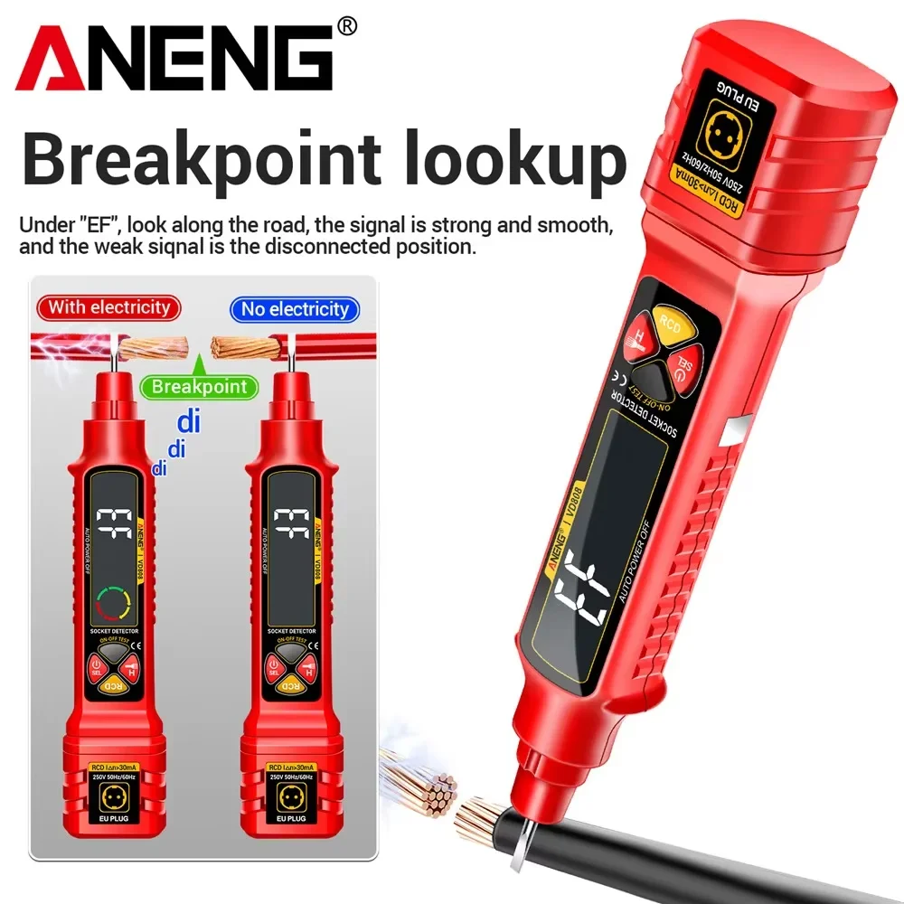 ANENG VD808 Digital Outlet Soc - Circuit Breaker Finder recension och pris