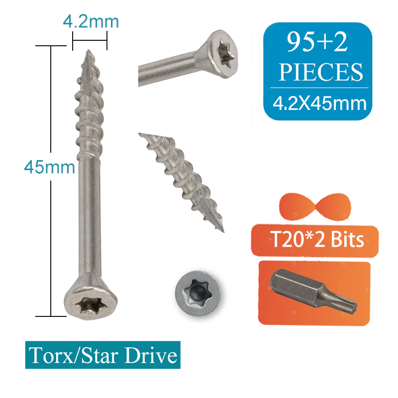 Stainless Steel Torx Wood Scre - Deck Screw Stainless recension och pris