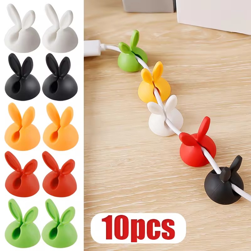 Cute Rabbit Ear Cable Manager  - Cable Staple Clip recension och pris