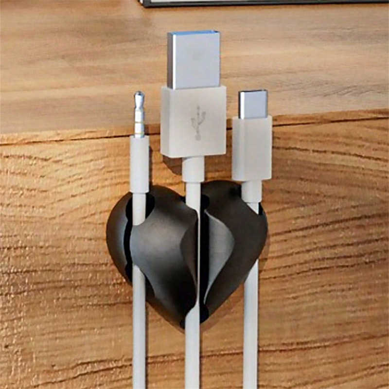 2pcs Heart-Shaped Mini Cable W - Cable Staple Clip recension och pris
