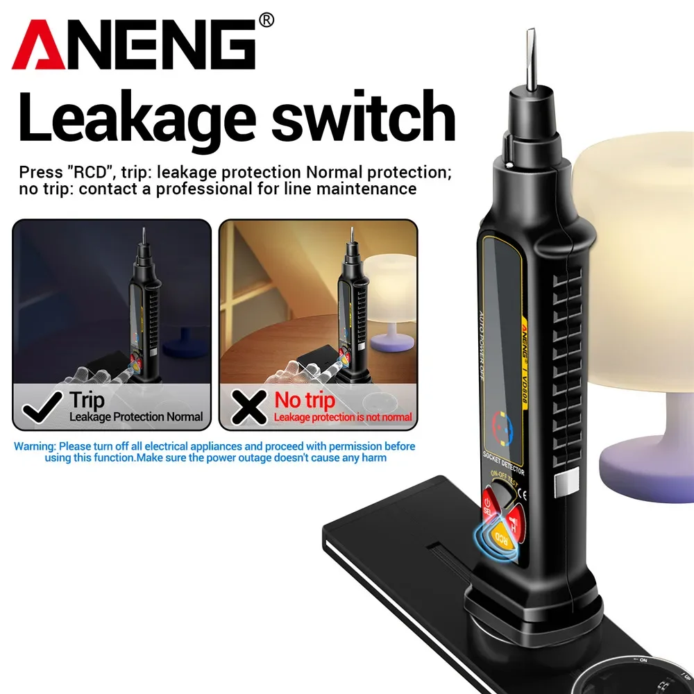 ANENG VD808 Digital Socket Tes - Circuit Breaker Finder recension och pris