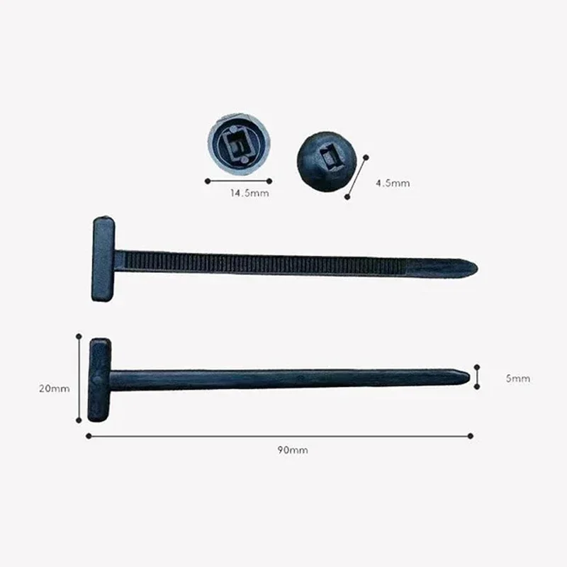 Nylon Cable Tie Buckle, Univer - Cable Staple Clip recension och pris