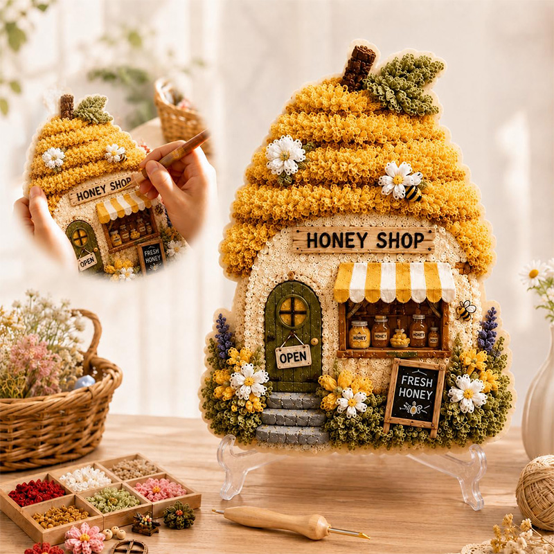 3D Mushroom House Poke Art DIY - Home Improvements recension och pris