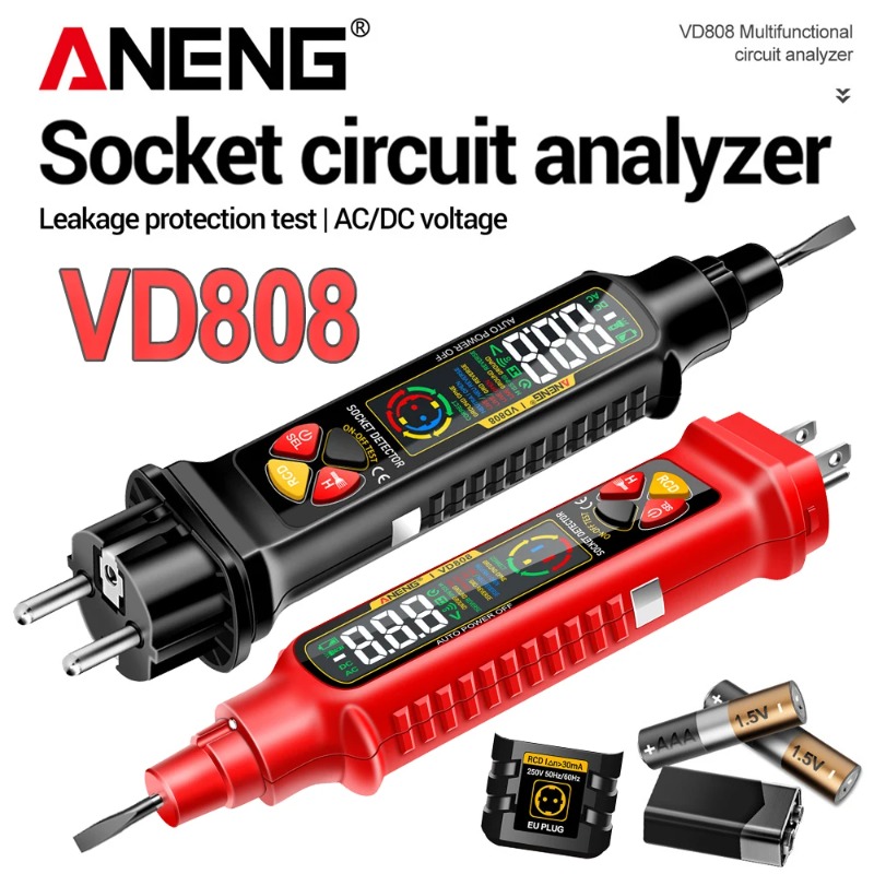 ANENG VD808 Socket Phase Meter - Circuit Breaker Finder recension och pris