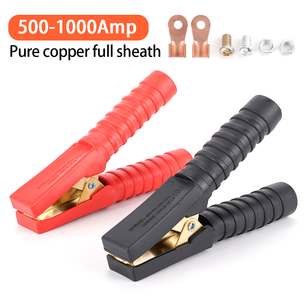 2Pcs Large 500A-1000A Alligato - Cable Staple Clip recension och pris