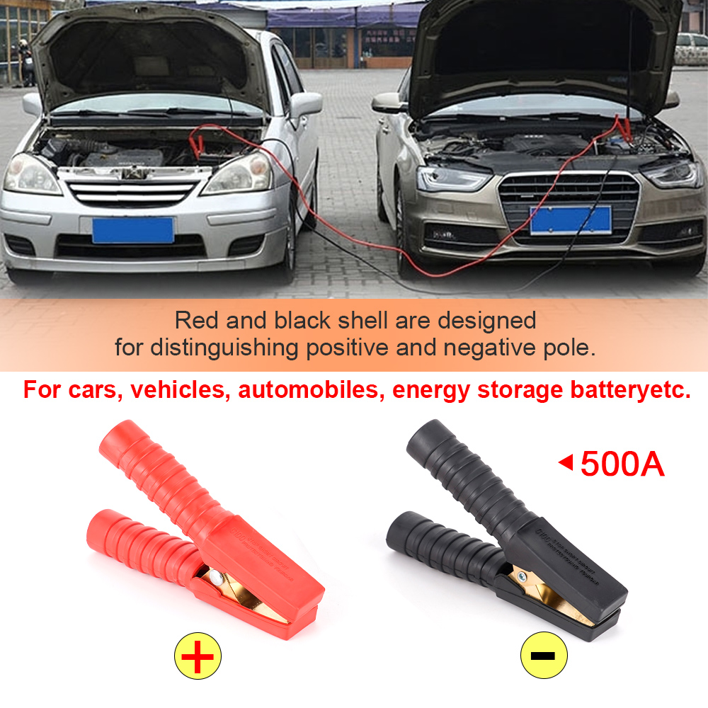 2Pcs Large 500A-1000A Alligato - Cable Staple Clip recension och pris