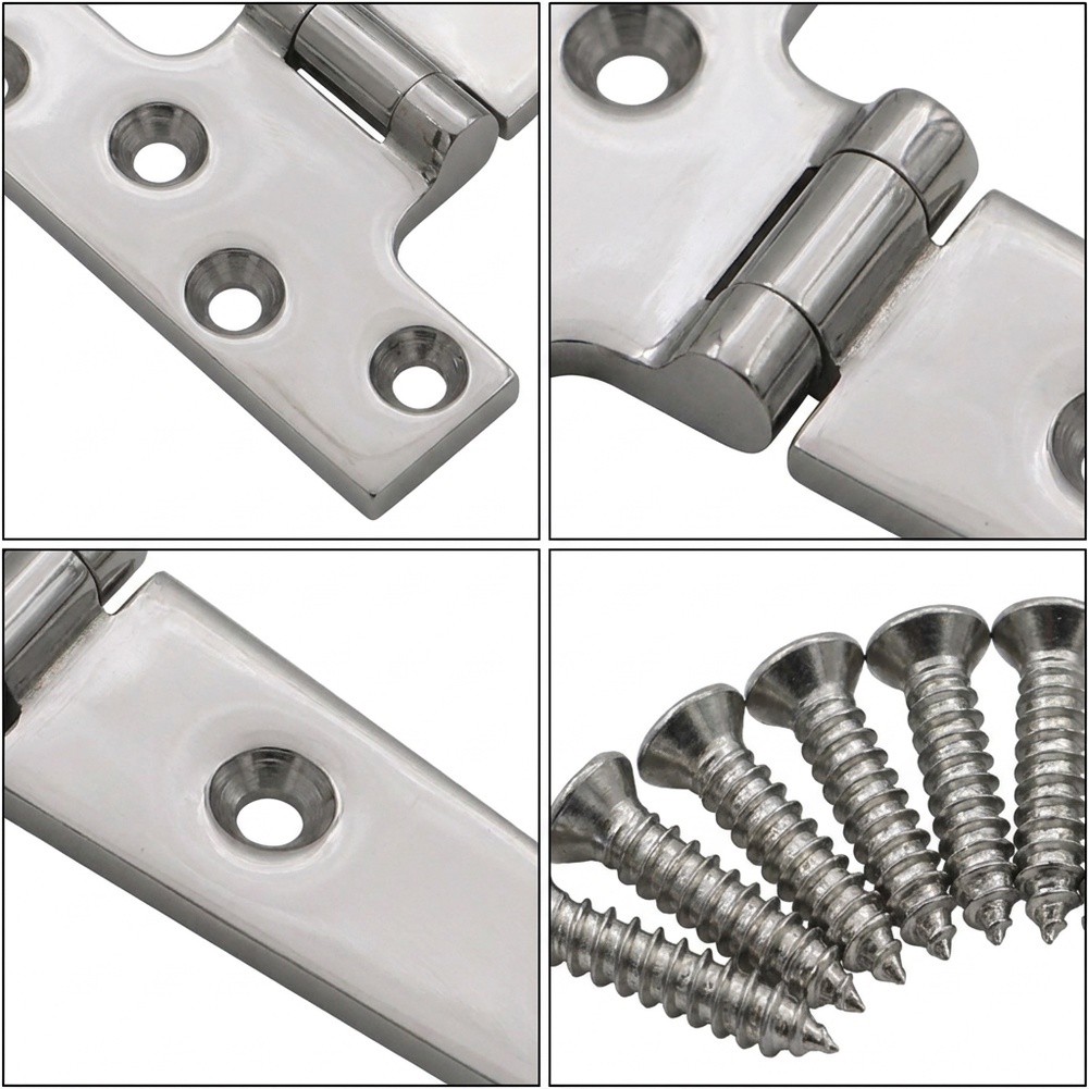 316 Stainless Steel T Hinge wi - Deck Screw Stainless recension och pris