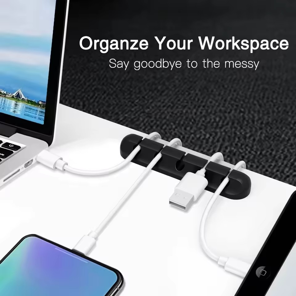 Cable Cord Wire Organizer Sili - Cable Staple Clip recension och pris